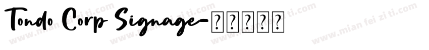 Tondo Corp Signage字体转换